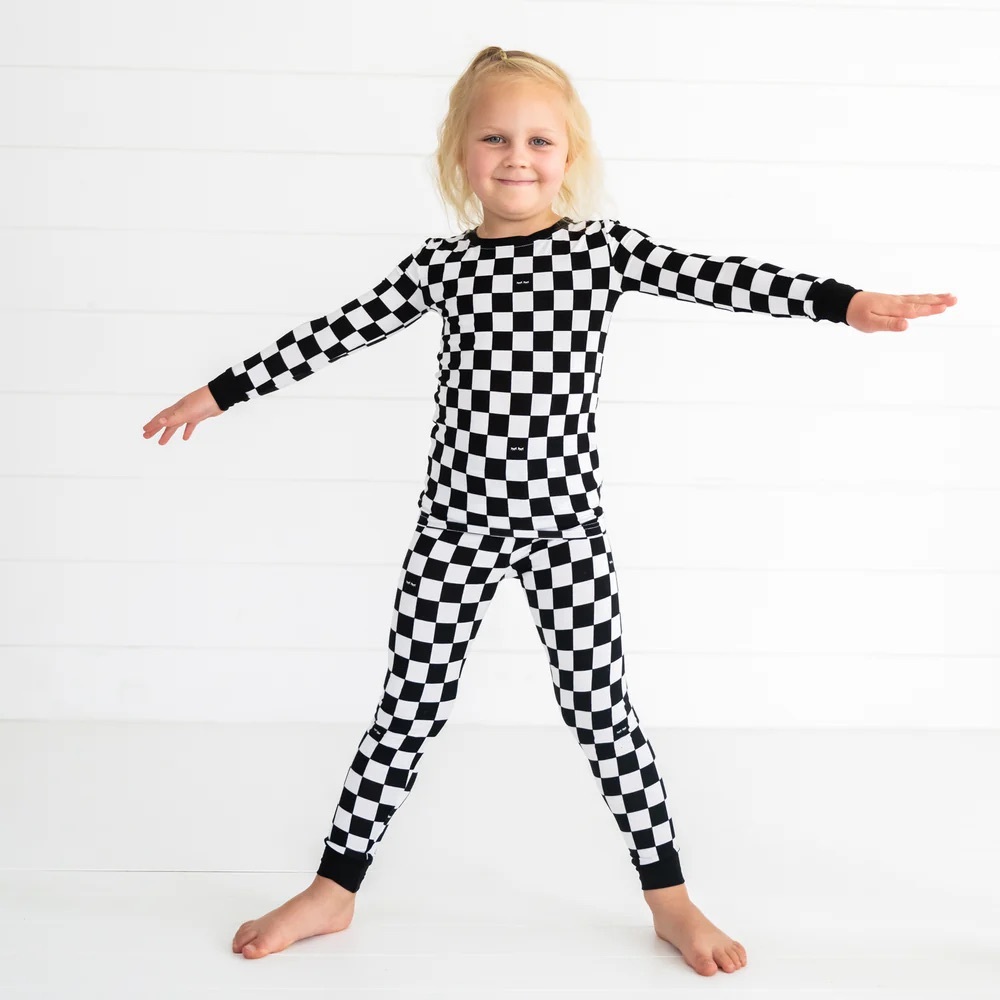 Little Sleepies cool checks 9/10 NIB
